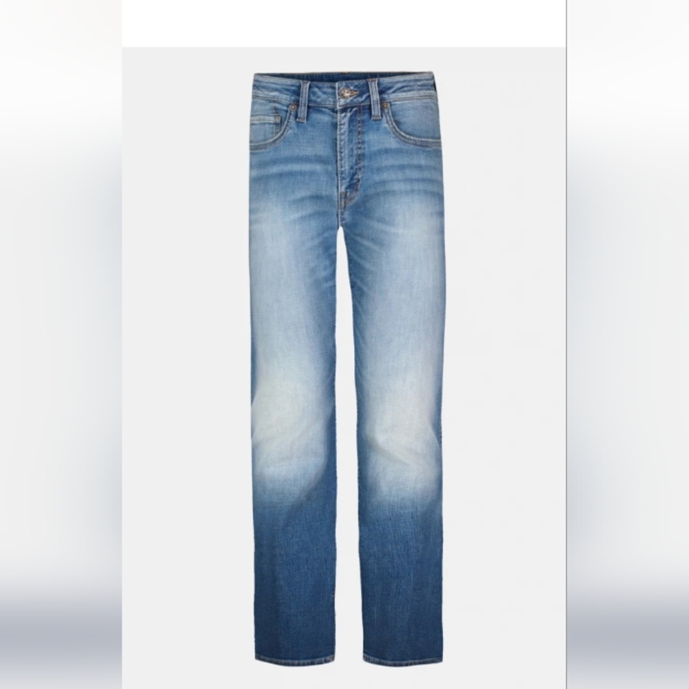 Buffalo David Bitton Light Blue Straight Six Jeans